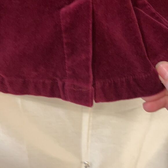 RedHotJean velvet jacket dark raspberry blazer - Picture 11 of 16